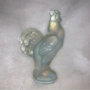 Elegant Glass Rooster Figurine